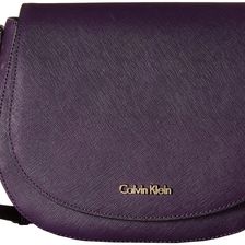 Calvin Klein Key Items Saffiano Saddle Bag Acai