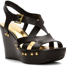 Ralph Lauren Quanda Black Burnished Vacchetta