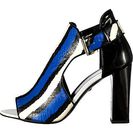 Incaltaminte Femei Just Cavalli Striped Printed Leather Patent Leather Leather Sole China Blue