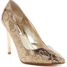 Dune London Betsee Pump GOLD METALLIC