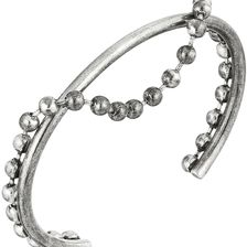 Marc Jacobs Hanging Ball Chain Cuff Bracelet Antique Silver