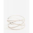 Bijuterii Femei CheapChic Double X Rhinestone Cuff Met Slvr