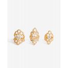 Bijuterii Femei CheapChic Rhinestone Accent Filigree 3pc Ring Set Met Gold