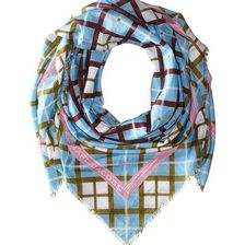 Accesorii Femei Marc by Marc Jacobs Diagonal Plaid Scarf Robin Blue Multi
