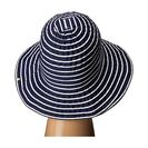 Accesorii Femei LAUREN Ralph Lauren Poly Striped Signature Grosgrain Bucket Hat Capri NavyPearl