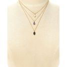 Bijuterii Femei Forever21 Faux Stone Layered Necklace Goldmulti