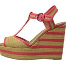 Incaltaminte Femei COACH Geneva Natural StrawBright Coral Semi Matte Calf