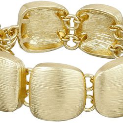 Cole Haan Geometric Link Bracelet Brushed Gold