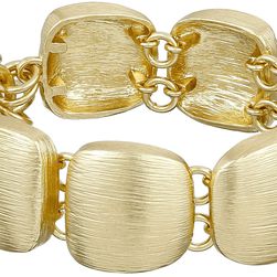 Cole Haan Geometric Link Bracelet Brushed Gold