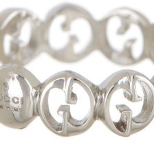 Gucci 18K White Gold 1973 Small Ring - Size 8.25 WHITE GOLD