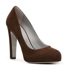 Incaltaminte Femei Sergio Rossi Nubuck Leather Pump Brown