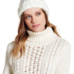 Accesorii Femei David Young Fuzzy Faux Fur Pompom Beanie WHITE