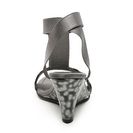 Incaltaminte Femei New York Transit Natural Thrill Wedge Sandal Pewter Metallic