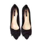 Incaltaminte Femei Forever21 Faux Suede Bow Pumps Black