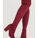 Incaltaminte Femei CheapChic Tall Tale Over-the-knee Chunky Boots Wine