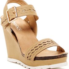 Bucco Zeldeena Wedge Sandal Nude