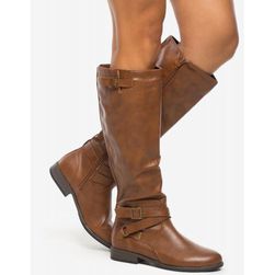 Incaltaminte Femei CheapChic Montana-66 Over The Line Boot Cognac