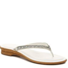 Incaltaminte Femei Italian Shoemakers Sparkle Wedge Sandal White
