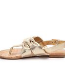 Incaltaminte Femei Nine West Sweets Metallic Flat Sandal Gold Metallic