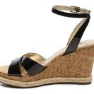 Incaltaminte Femei GUESS Madolyn Patent Wedge Sandal Black