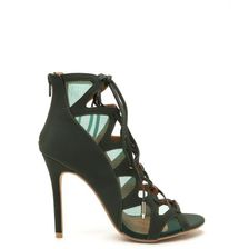 Incaltaminte Femei CheapChic Generation Z Faux Nubuck Heels Olive
