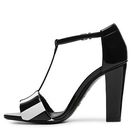 Incaltaminte Femei Gucci Kacela Patent Leather Sandal BlackWhite