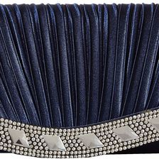 Jessica McClintock Lynn Satin Clutch Navy