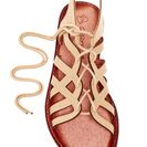 Incaltaminte Femei Elegant Footwear Lupitaa Lace-Up Sandal CAMEL