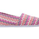 Incaltaminte Femei TOMS Seasonal Classics Pink Canvas Chevron