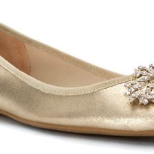 Badgley Mischka Abella II Platino Metallic Suede