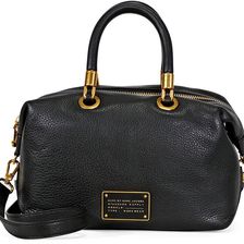 Marc by Marc Jacobs Too Hot To Handle Leather Satchel - Black N/A