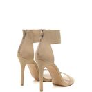 Incaltaminte Femei CheapChic X Marks The Hot Single Strap Heels Nude