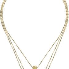 Rebecca Minkoff Layered Cube Necklace 12K