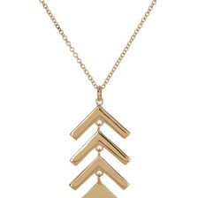 Bijuterii Femei Bony Levy 14K Yellow Gold Chevron Square Pendant Necklace 14K YELLOW GOLD