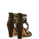 Incaltaminte Femei CheapChic Strappy Camper Faux Suede Chunky Heels Olive