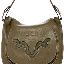 Valentino By Mario Valentino Vivienne Leather Hobo ARMY GREEN