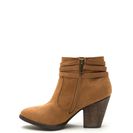 Incaltaminte Femei CheapChic Fringe Benefit Faux Suede Booties Natural