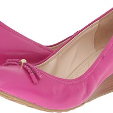 Cole Haan Tali Grand Lace Wedge 40 Fuchsia Leather