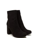 Incaltaminte Femei CheapChic Stacked In Your Favor Chunky Booties Black