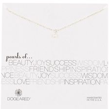 Dogeared Sterling Silver Sparkle Chain 3mm Freshwater Cultured Potato Pearl Necklace SILVER