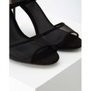 Incaltaminte Femei Forever21 Metallic Mesh-Paneled Sandals Black