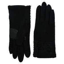 Accesorii Femei Echo Design Touch Boucle Tab Gloves Black