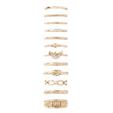 Bijuterii Femei Forever21 Twisted Ring Set Gold