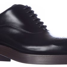 Prada Leather Francesina Black