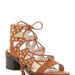 Incaltaminte Femei Shellys London Agnes Lace-Up Sandal COGNAC