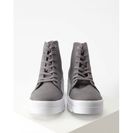 Incaltaminte Femei Forever21 Canvas Lug Platform Boots Greywhite