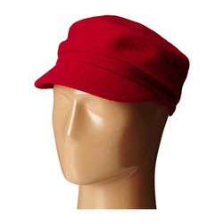 Accesorii Femei San Diego Hat Company SDH5016 Wool Cabby with Faux Jewel Trim Red
