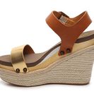 Incaltaminte Femei Flogg Lola Wedge Sandal CognacGold