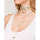 Bijuterii Femei CheapChic Organic Ring Charm Wrap Choker TaupeKhaki