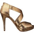 Incaltaminte Femei Michael Kors Ariel Platform Pale Gold Metallic Snake